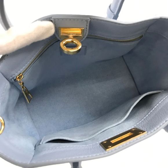 Louis Vuitton On My Side PM Mahina Leather Handbag Blue - Picture 14 of 16